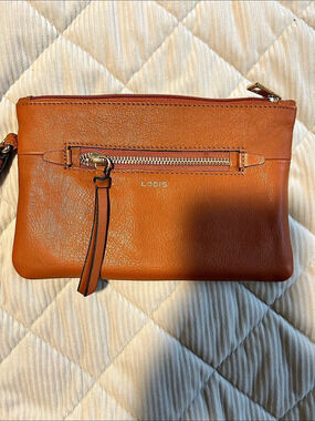 Lodis Brown Clutch Bag & Card Holder